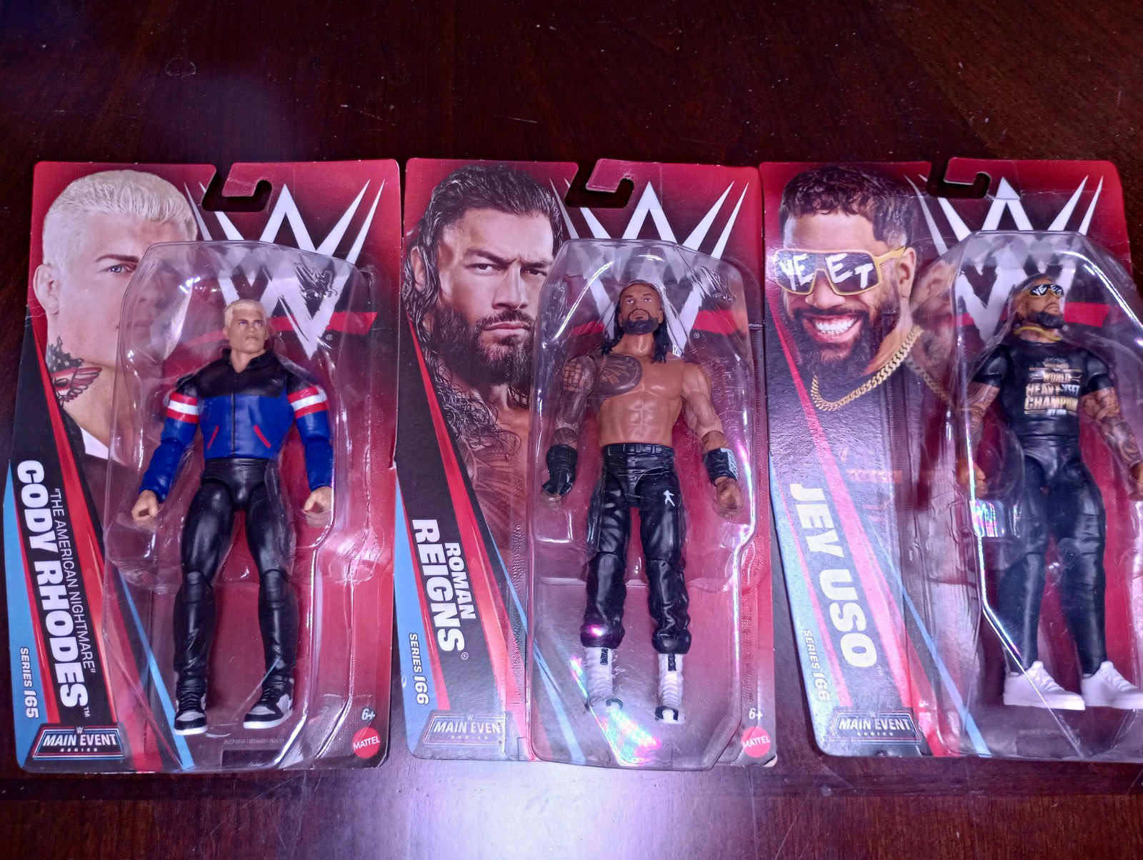 Mattel WWE Main Event Series 166 3-Pack Boxed Lot Cody Rhodes Reigns Uso Mattel WWE Main Event Series 166 3-Pack Boxed Lot Cody Rhodes Reigns Uso