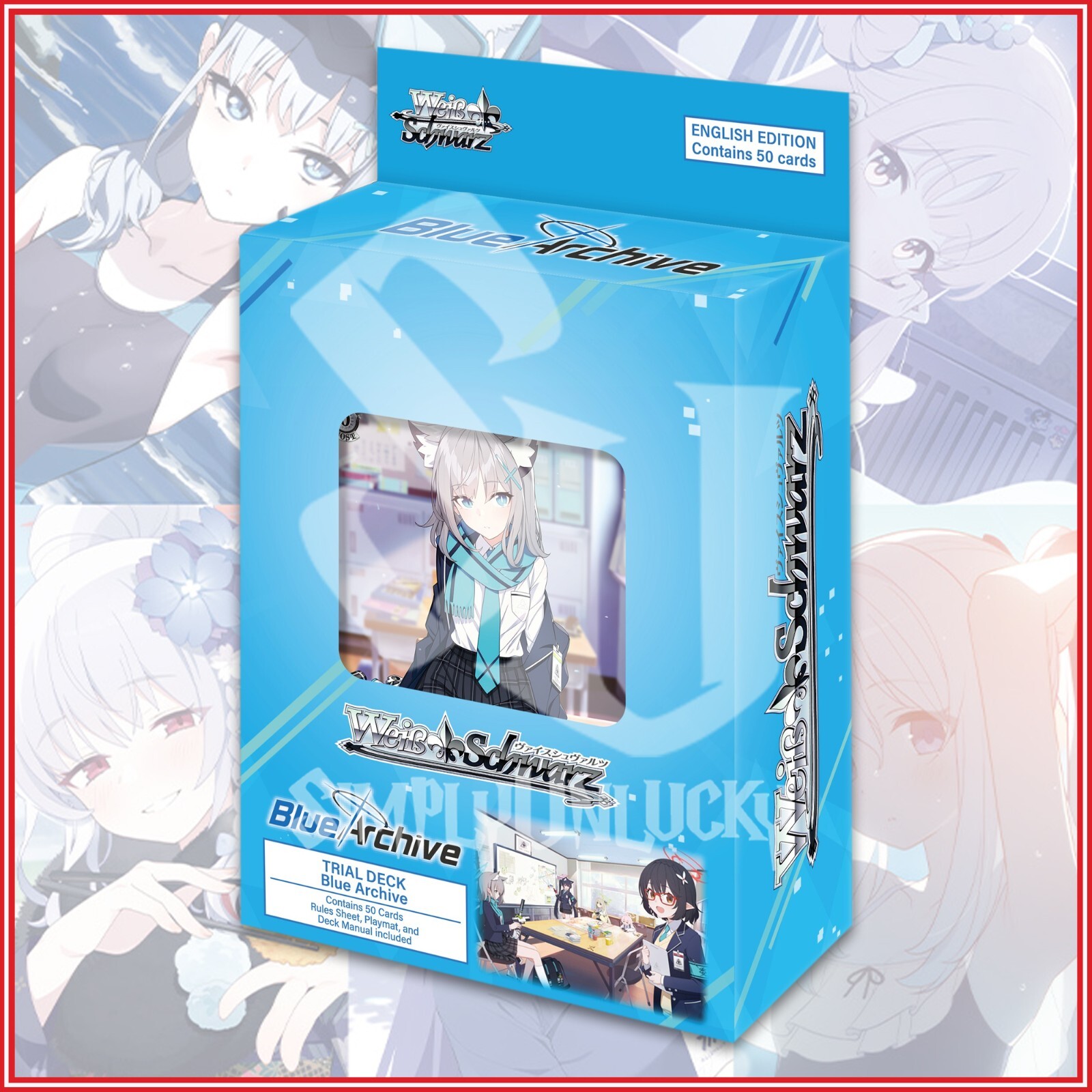 Weiss Schwarz English TCG Blue Archive Trial Deck+ 50 Cards In Stock