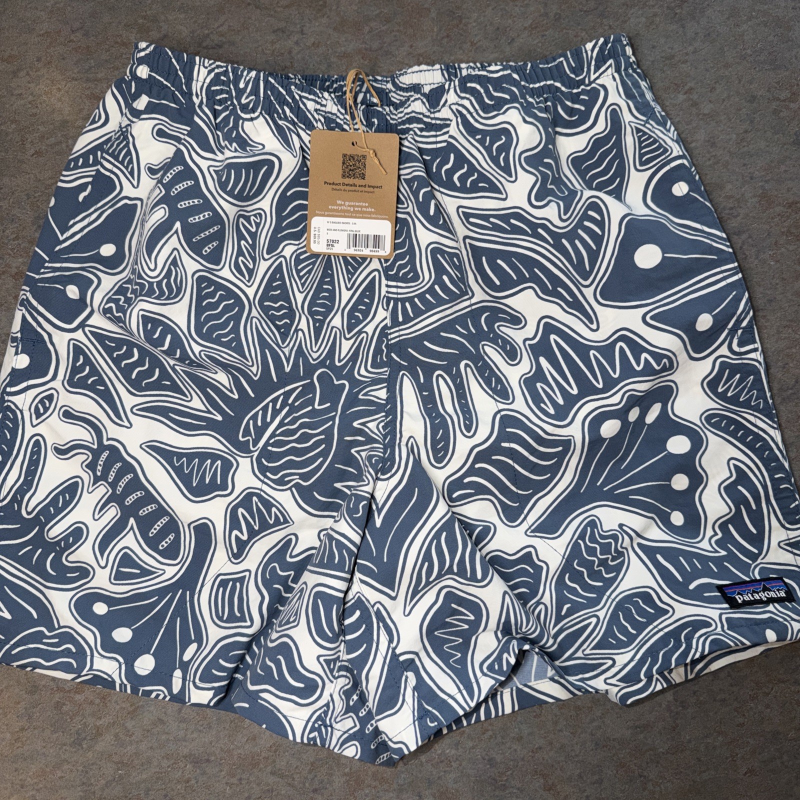 NWT Patagonia Men\'s 5” Baggies Shorts (Hawaiian: Still Blue) Swim $69 SALE NWT Patagonia Men\'s 5” Baggies Shorts (Hawaiian: Still Blue) Swim $69 SALE