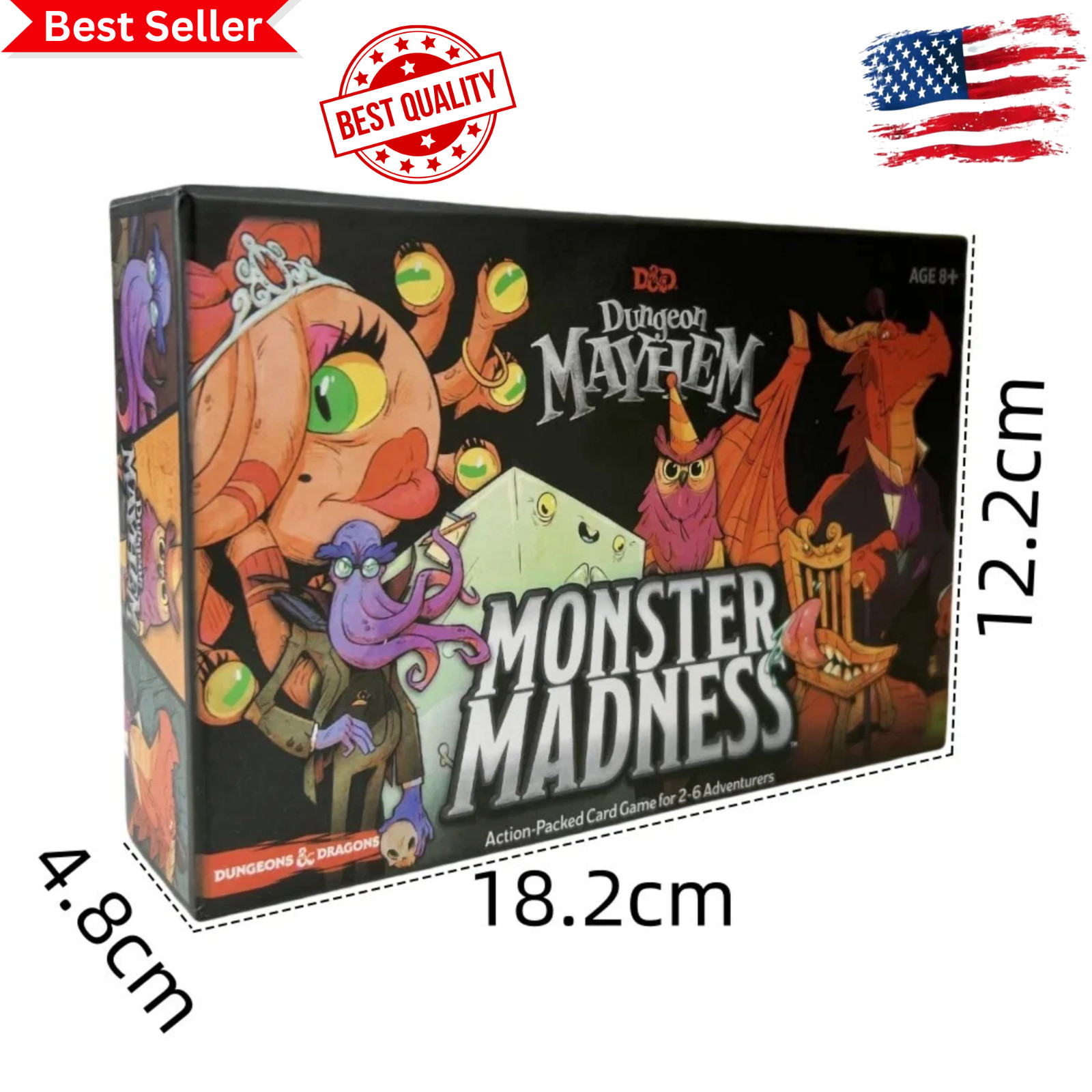 Share Dungeon Mayhem Board Game Cards Monster Madness Card English Toy Gift