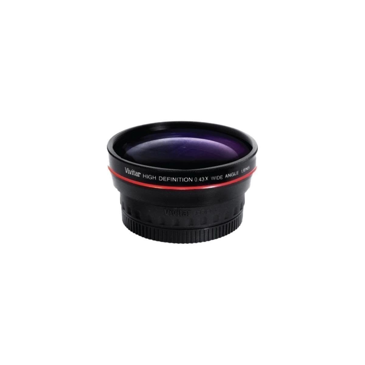 Vivitar 58mm 0.43x Wide Angle Lens W/ Removable Macro (V58W) For 58mm Camera...
