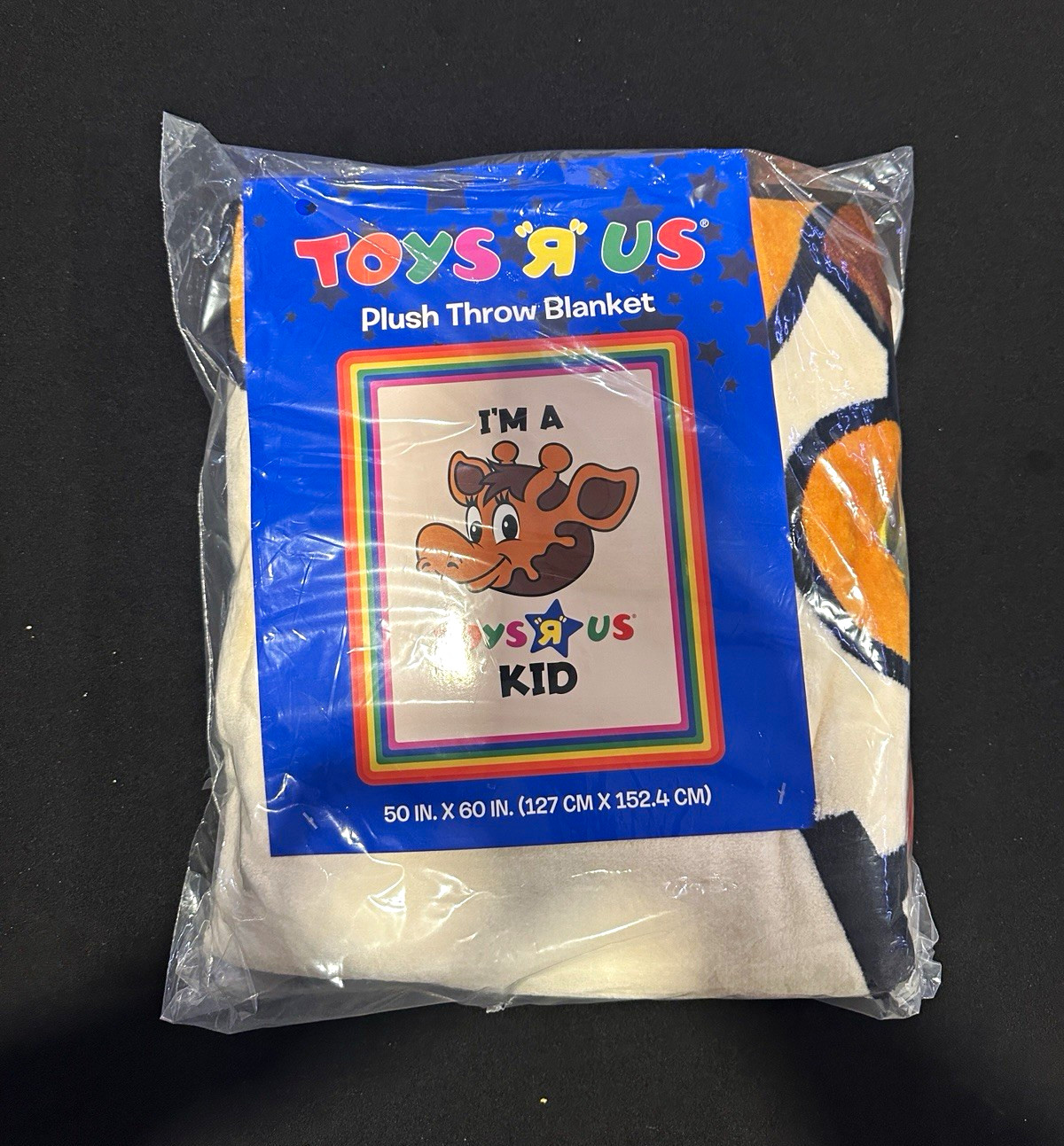 Toys R Us Geoffrey Plush Throw Blanket \