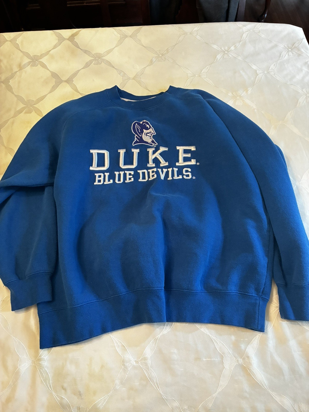 Vintage Duke Blue Devils Crewneck Sweatshirt w/ Patch Men’s Medium