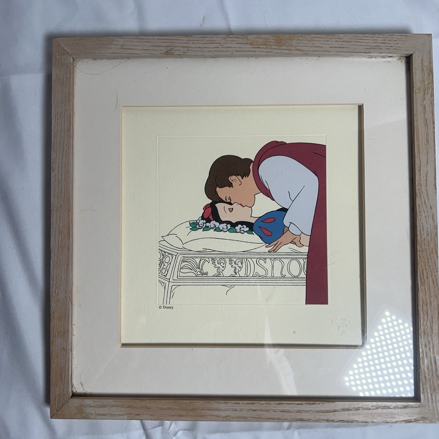 Disney Treasures Snow White Seven Dwarfs Framed Etching 1994 USA COA Limited