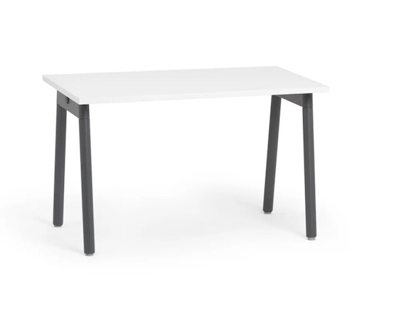 Poppin Series A Sinlge Desk 57x27 Charcoal Legs (New)