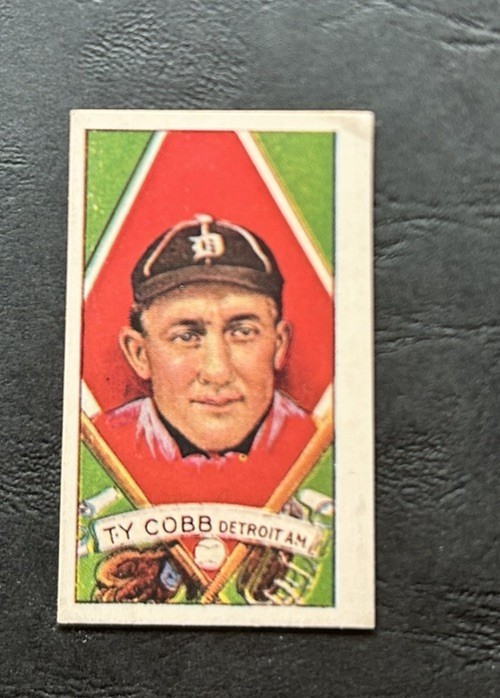 1912 Hassan Rare Ty Cobb handcut Card from triple folder Rare
