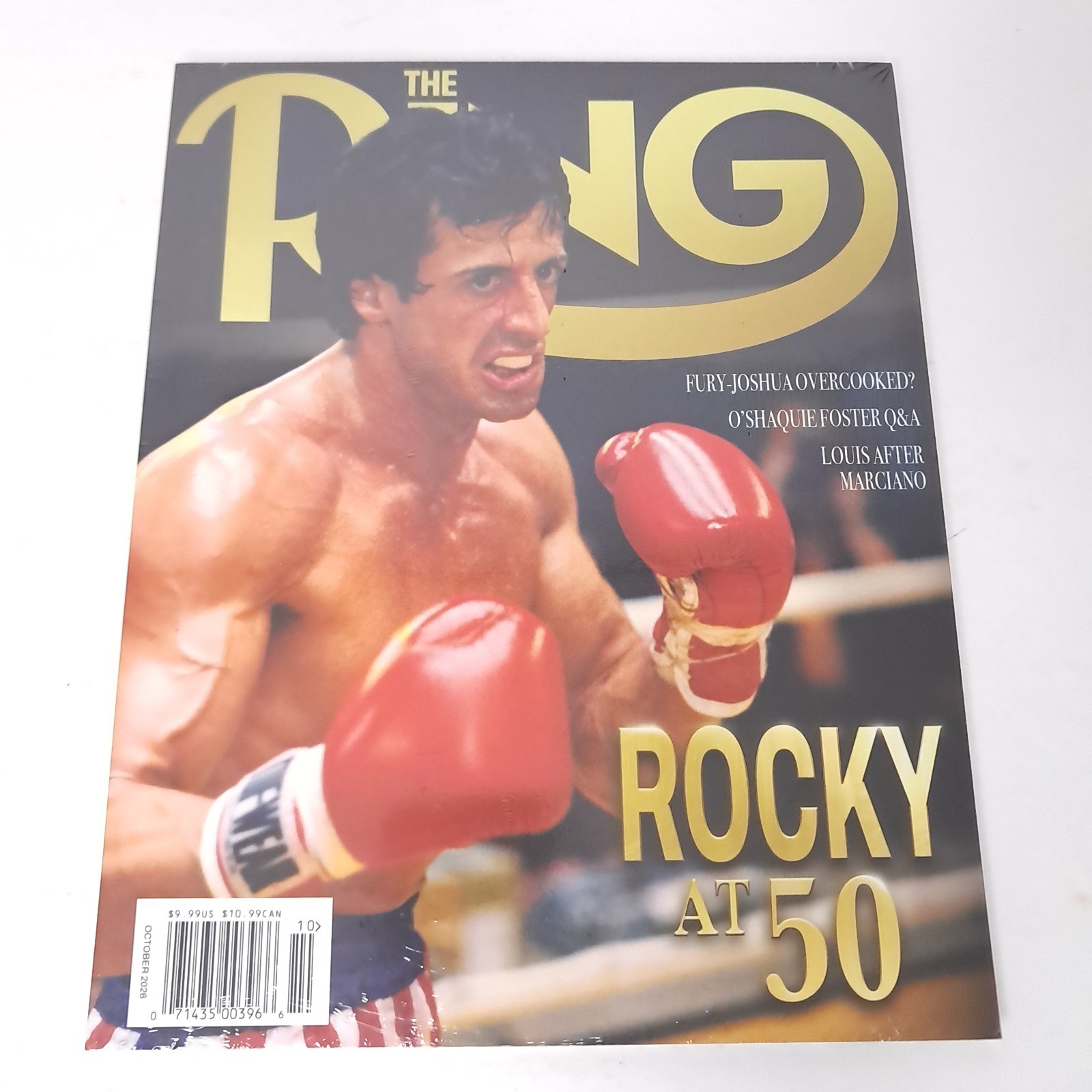 The Ring Magazine October 2026 Rocky at 50 Sylvester Stallone Sealed With Poster