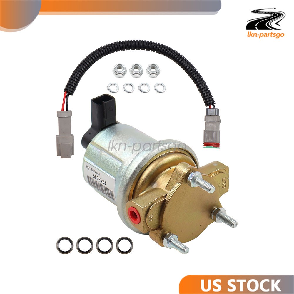 For Cummins QSB5.9 6B 5.9L Engine 24V Fuel lift Pump 4943049 3990106