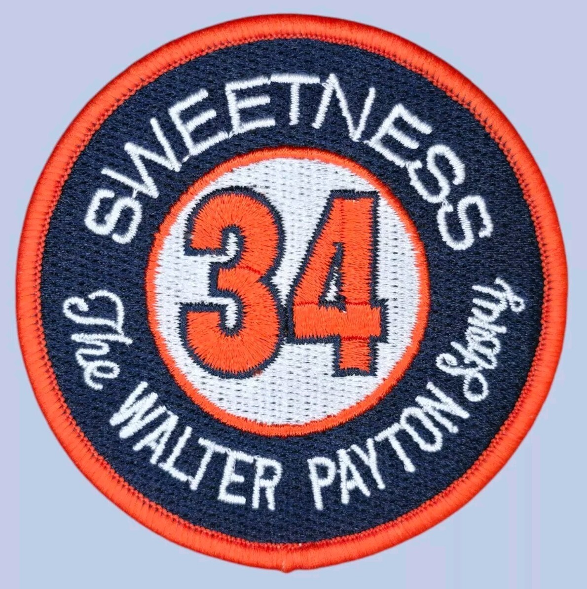 SWEETNESS THE WALTER PAYTON STORY NUMBER 34 NFL SPORTS JERSEY IRON ON PATCH 3