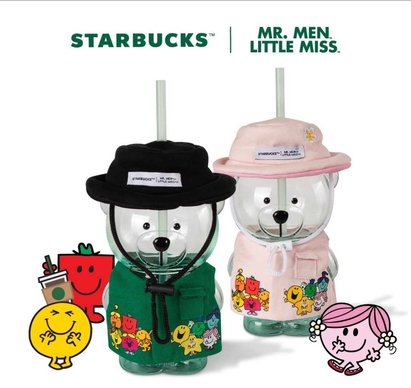 Starbucks x Mr. Men Little Miss Bearista Cold Cup Malaysia Exclusive US SELLER Starbucks x Mr. Men Little Miss Bearista Cold Cup Malaysia Exclusive US SELLER