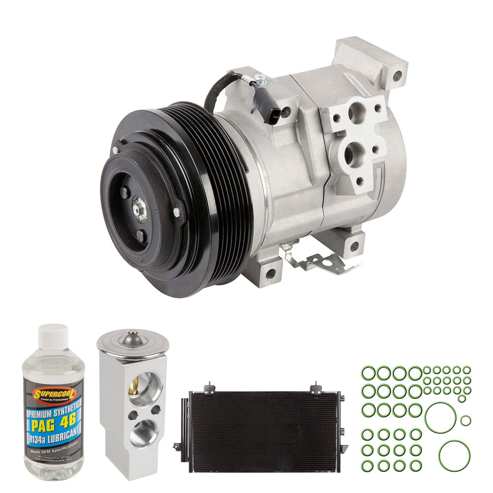 A/C Kit w/ AC Compressor Condenser & Drier For Toyota RAV4 2001-2005 A/C Kit w/ AC Compressor Condenser & Drier For Toyota RAV4 2001-2005