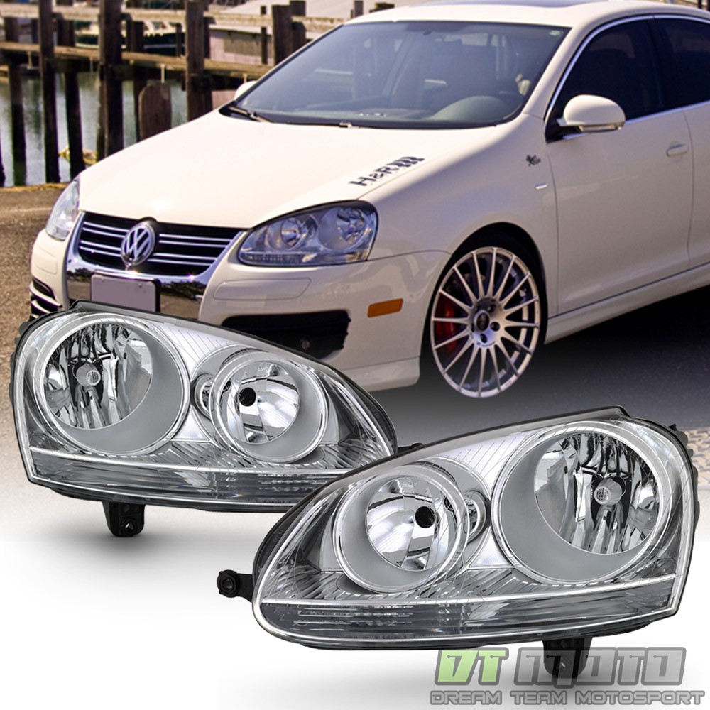 2006 2007 2008 2009 Volkswagen GTI/Jetta/Rabbit Headlights Headlamps Left+Right 2006 2007 2008 2009 Volkswagen GTI/Jetta/Rabbit Headlights Headlamps Left+Right