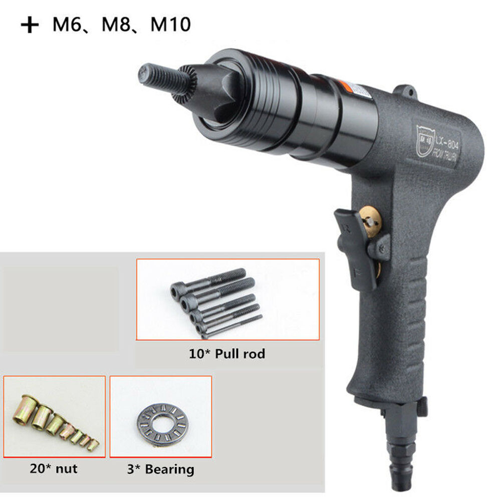 M6 M8 M10 Pneumatic Riveters Pneumatic Pull Setter Air Rivets Nut Gun Rivet Gun