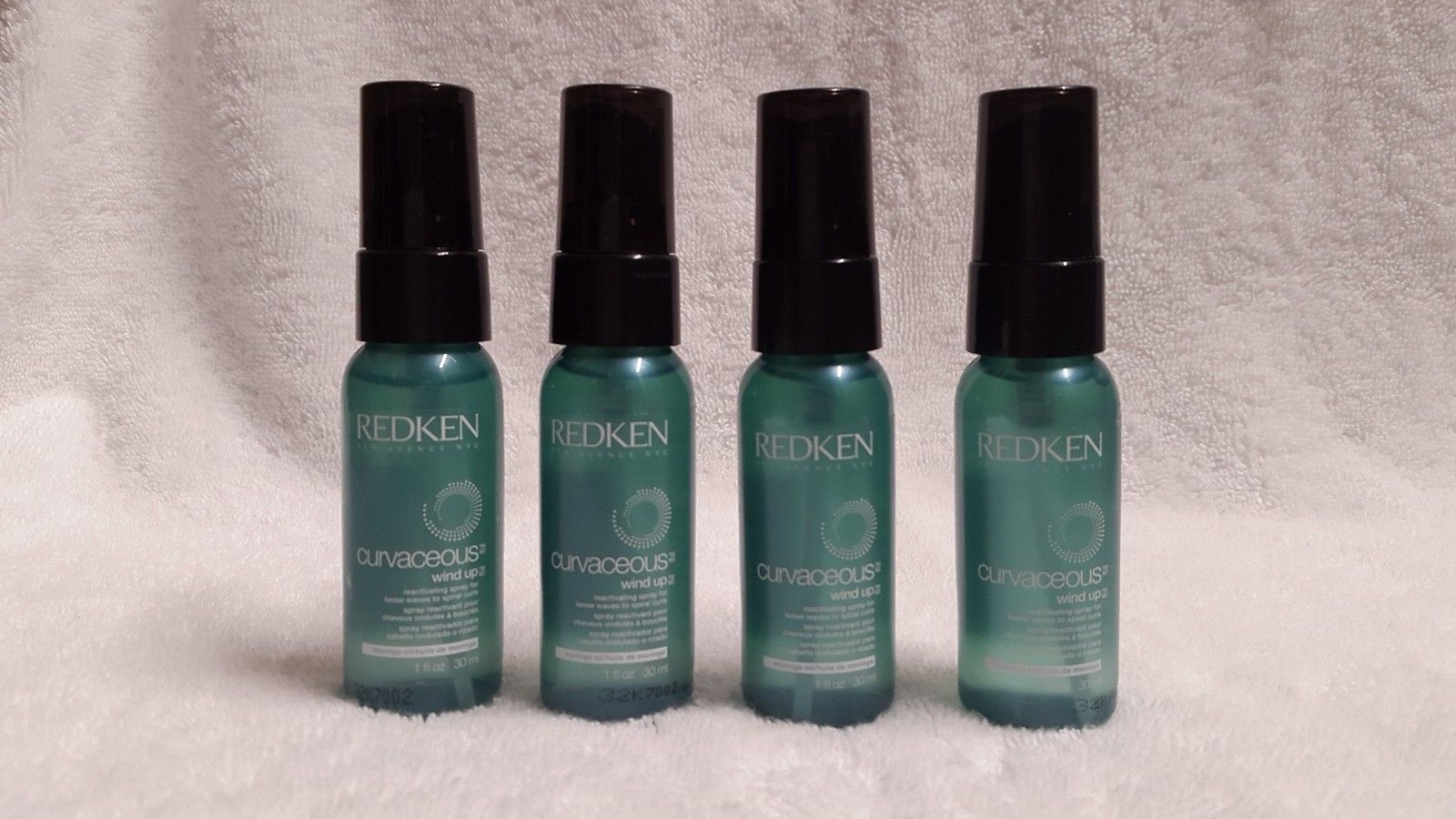 Redken Curvaceous Wind Up ReActivating Spray 1oz (Travel Size Bottles) PACK OF 4