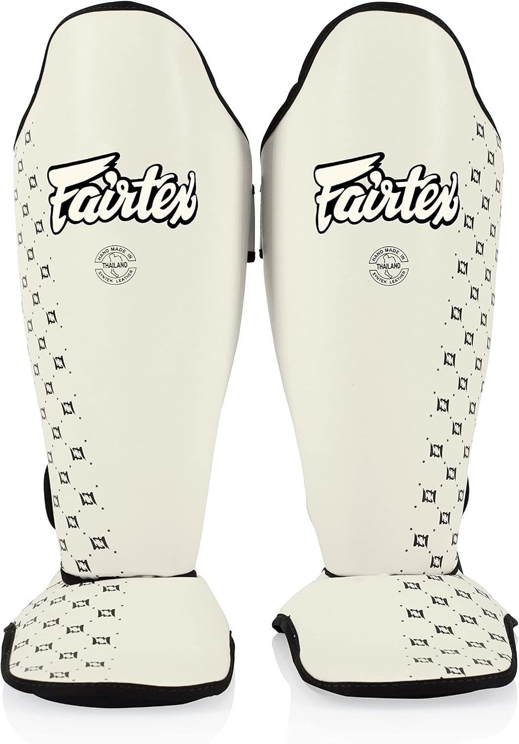 Fairtex SP5 Muay Thai Shin Guards Medium White Kickboxing MMA Training