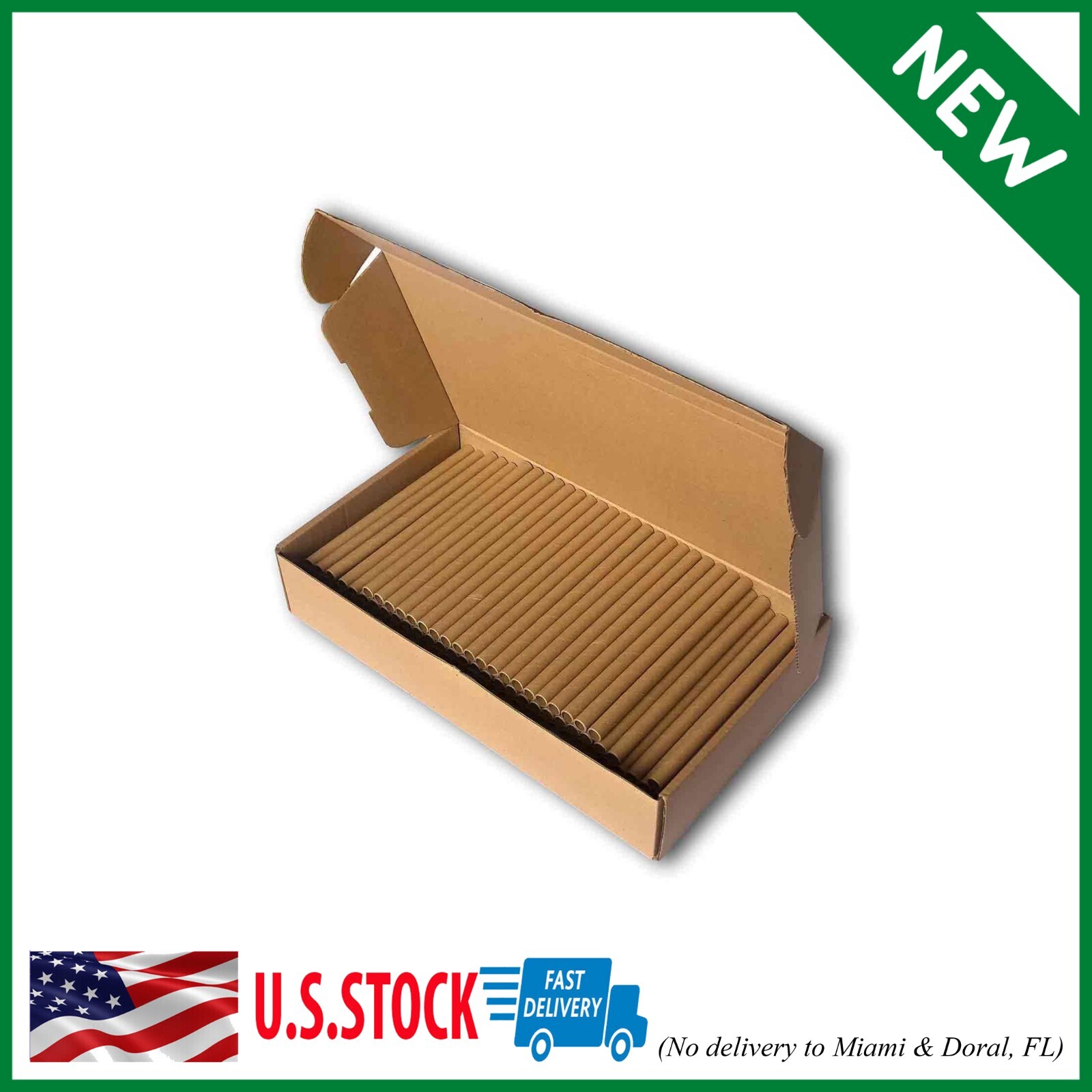AukBeeFun Cardboard Mason Bee House Tubes 6 Inches Paper Tubes for Mason Bees (2