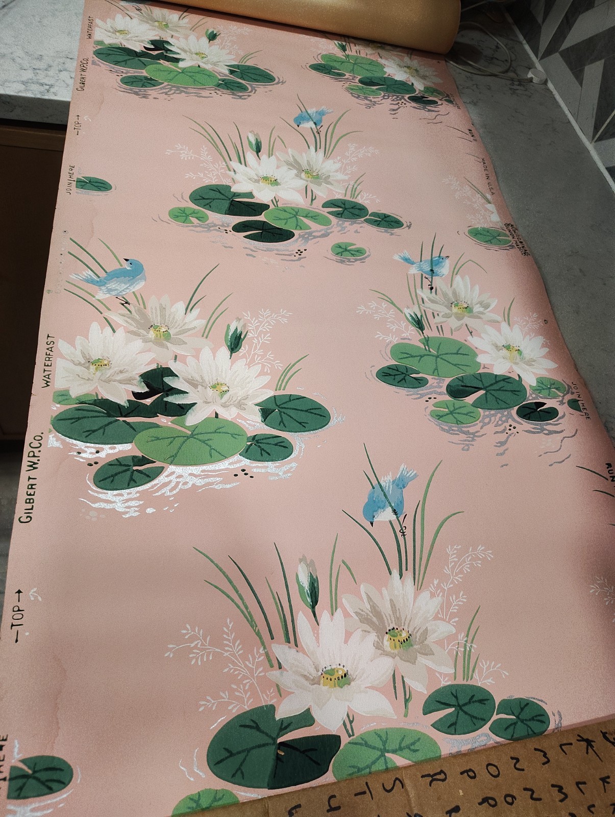 Vintage Wallpaper Roll Damaged Rolls Vintage Wallpaper Roll Damaged Rolls