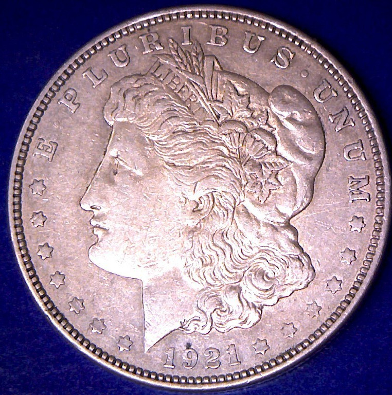 1921-d Morgan Dollar 90% Silver $1 US Coin Denver **FREE SHIPPING**