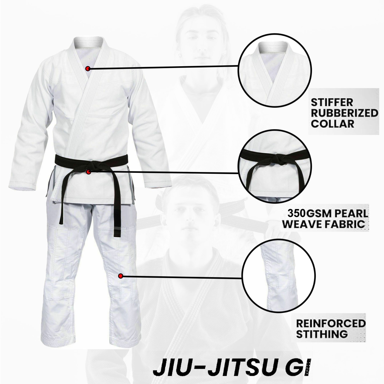 Karate Suit Gi Uniform Martial Arts Clothing for Training  Competition Free Belt