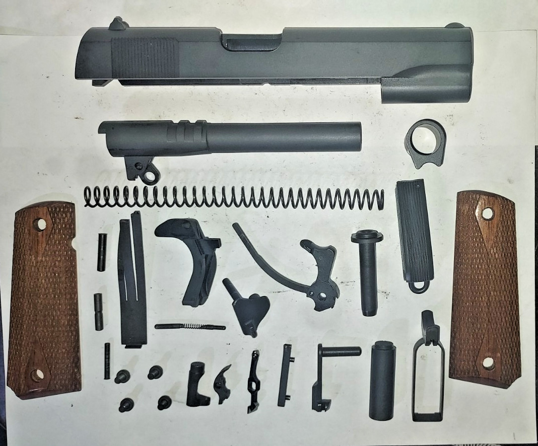 M1911A1 US Army .45 ACP Slide, Barrel, OP Spring, and Lower Repair Parts Kit