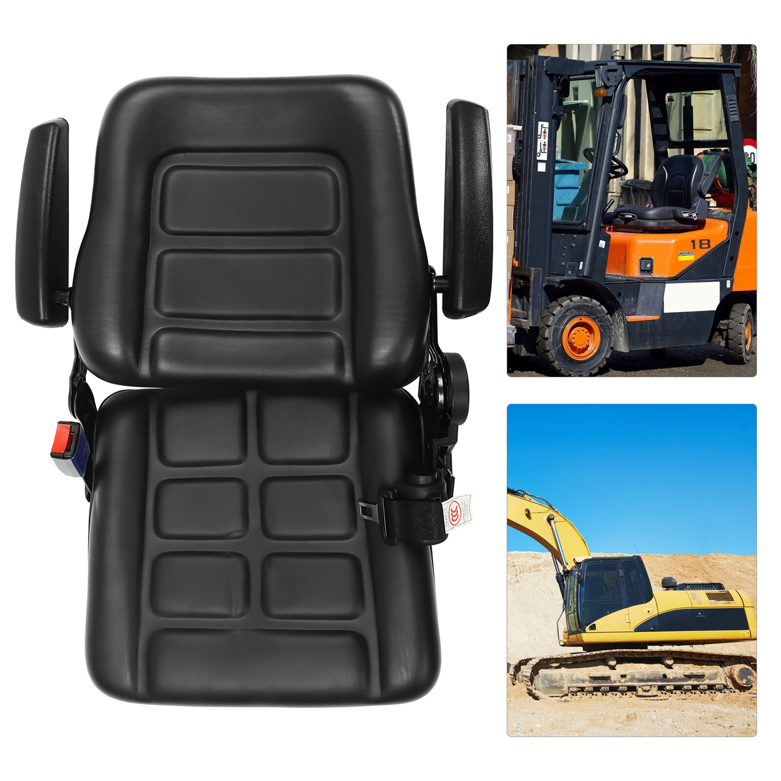 Tractor Seat - Combined Force+automatic Seat Belt+armrest