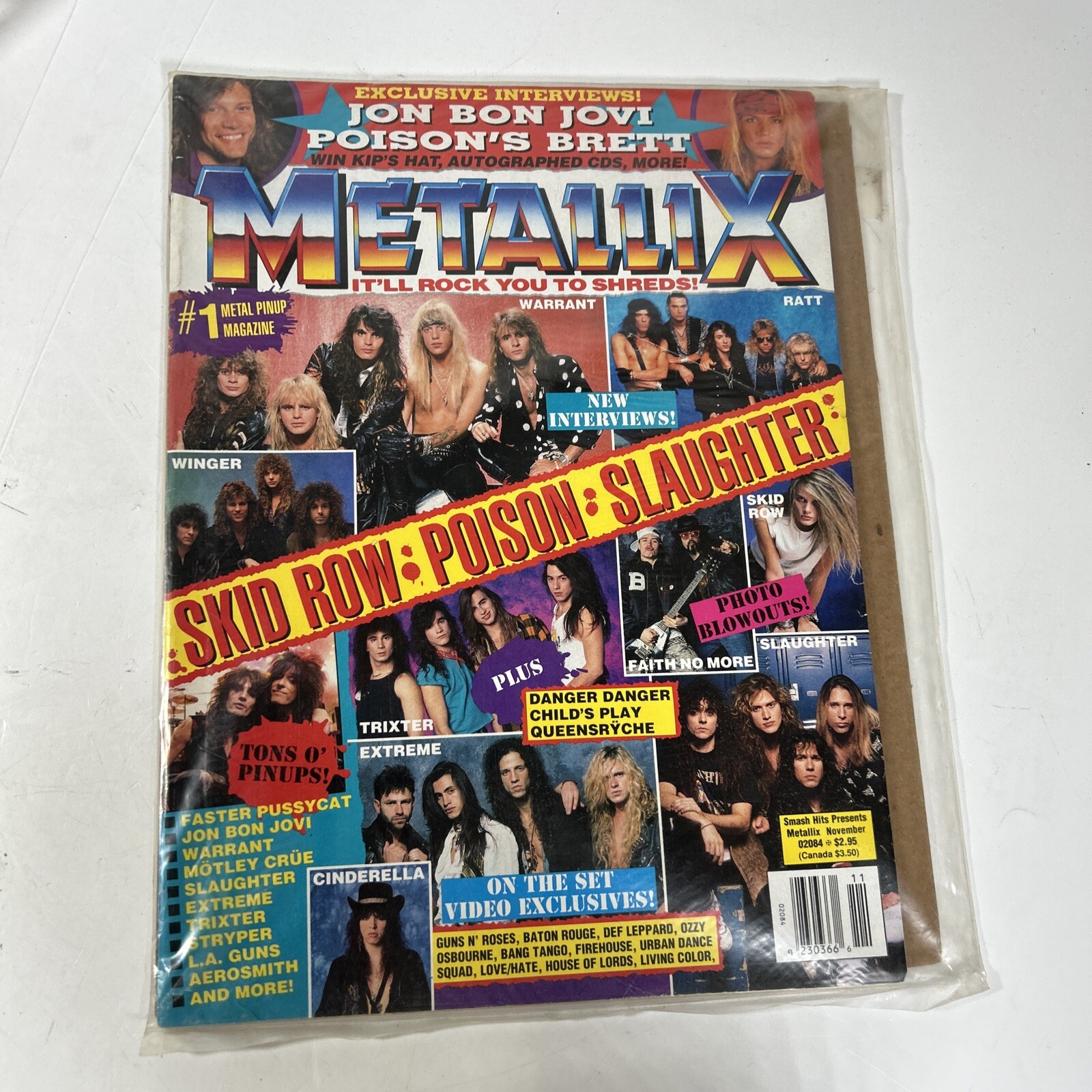 Metallix Magazine November Skid Row Poison Slaughter