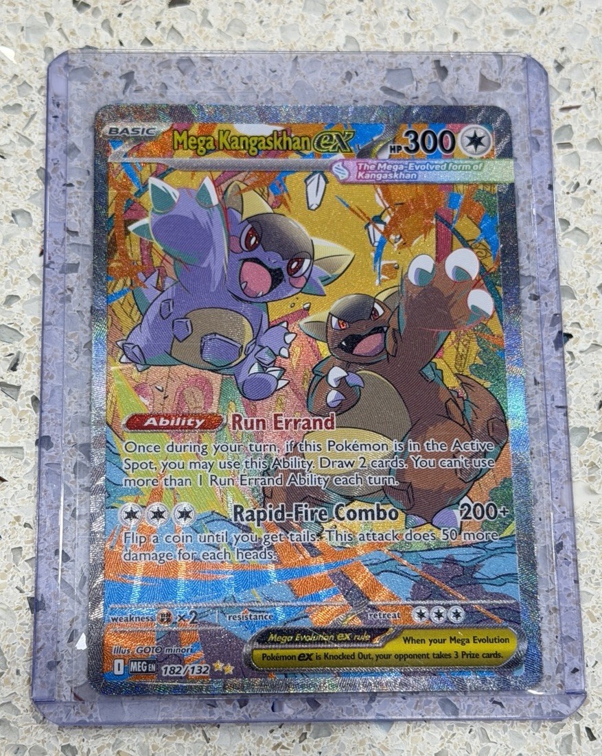 Pokémon TCG Mega Kangaskhan EX 182/132 Mega Evolution SIR NM Pokémon TCG Mega Kangaskhan EX 182/132 Mega Evolution SIR NM