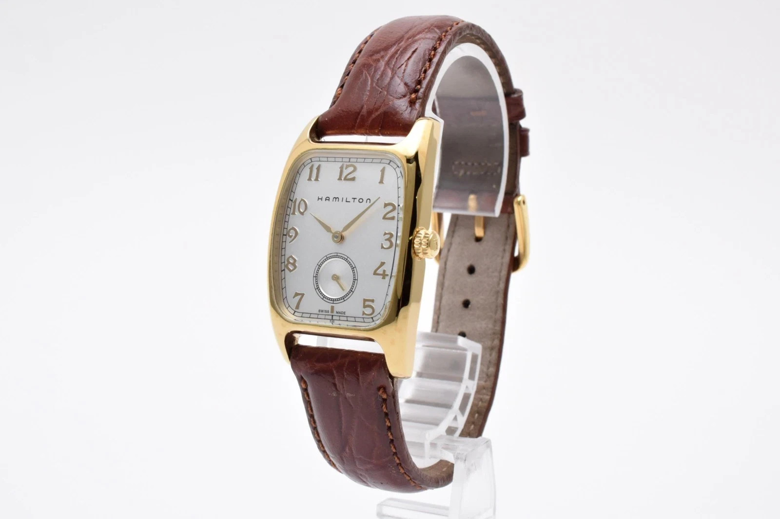 Hamilton Boulton H134110 Quartz Gold White Men\'s Watch Swiss Hamilton Boulton H134110 Quartz Gold White Men\'s Watch Swiss