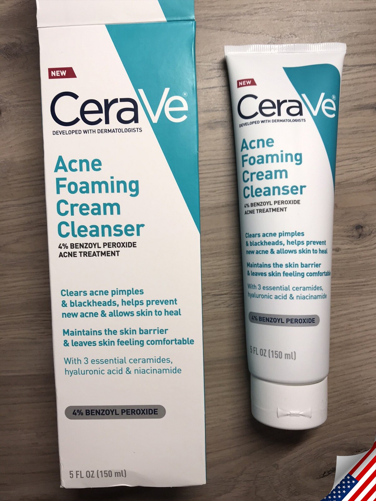 1-Pack CeraVe Acne Foaming Cream Cleanser 5oz 4% BPO New Sealed,NEW 1-Pack CeraVe Acne Foaming Cream Cleanser 5oz 4% BPO New Sealed,NEW