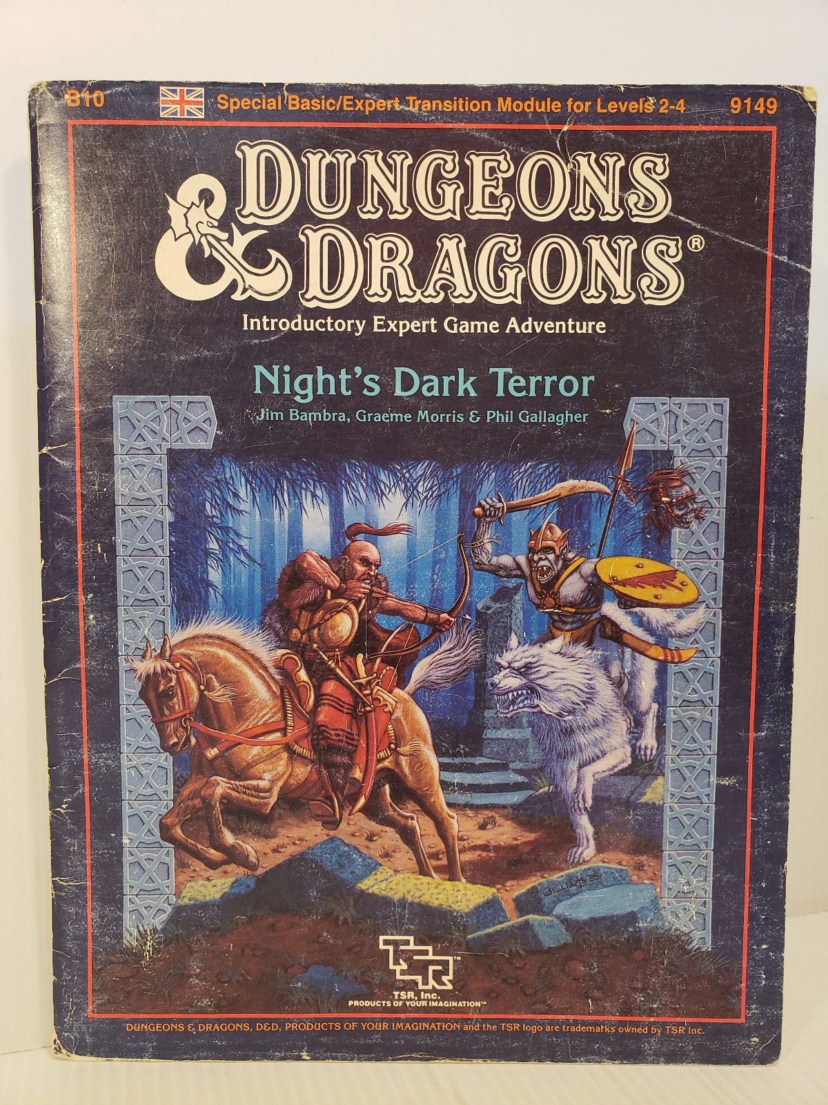 Night\'s Dark Terror Advanced Dungeons & Dragons 1E AD&D B10 9149 Rulebook RPG