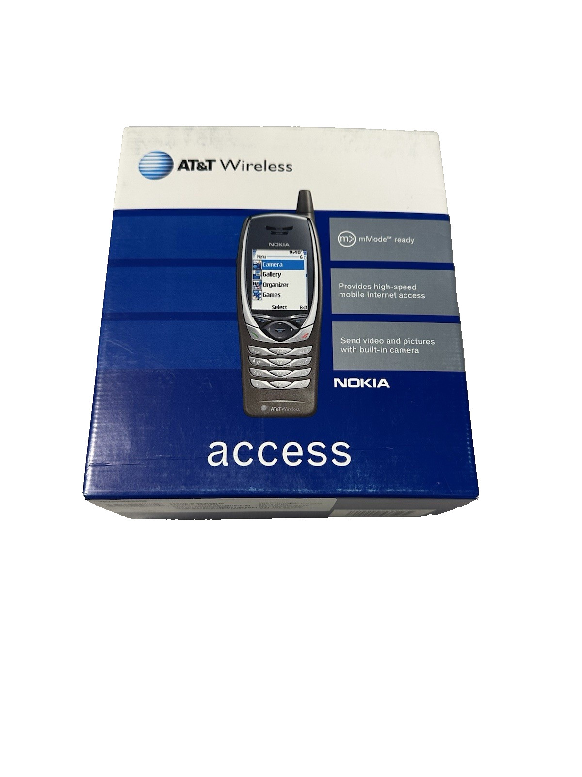 Vintage Collectors Nokia 6651 with Original AT&T Box and Manual