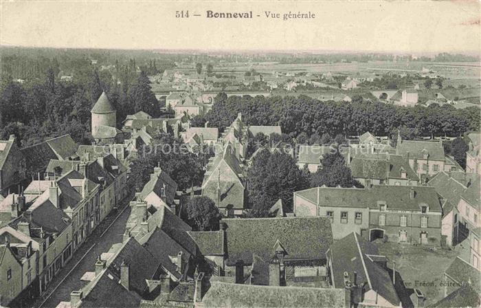 Bonneval Chateaudun 28 Eure-et-Loir Vue-générale Tower Old Town Panorama