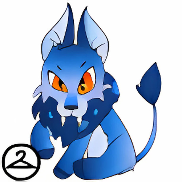 Neopets -  Super Nostalgic Blue Varwolf - Virtual Item - Fast and Safe