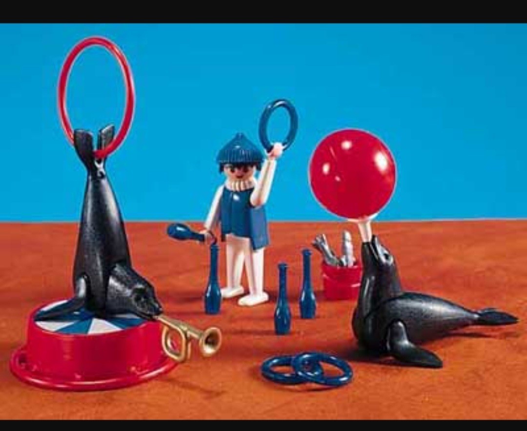Playmobil 7020 Seal Act With Handler Add On Nisb LL2