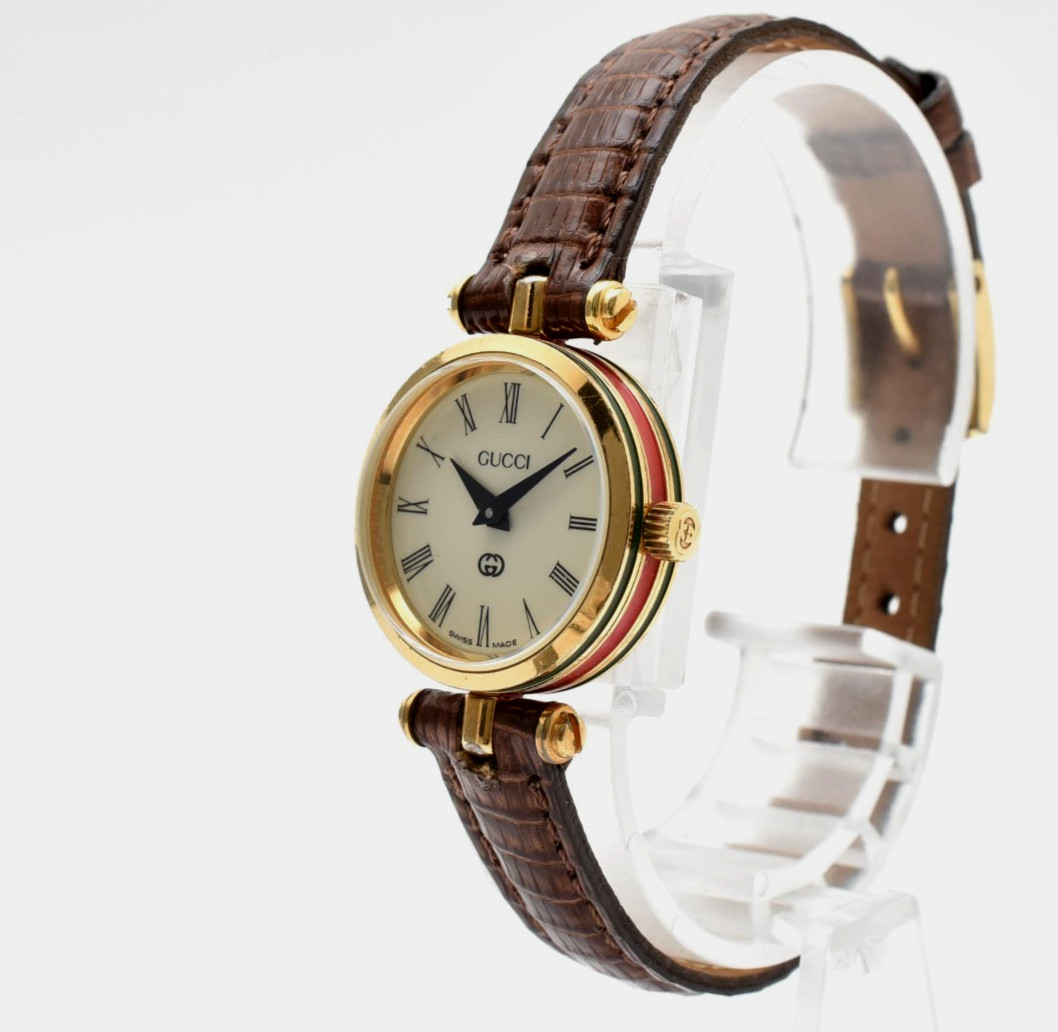 Vintage [Exc+5] GUCCI 2000L Sherry Line 21mm Quartz Women\'s Watch Japan