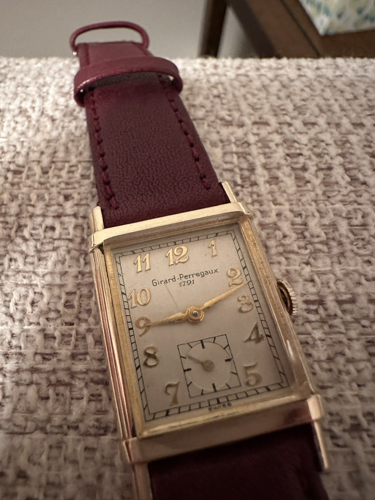 Vintage 1940’s Girard-Perregaux 1791 GF Watch / Works Well / New Band #1073D Vintage 1940’s Girard-Perregaux 1791 GF Watch / Works Well / New Band #1073D