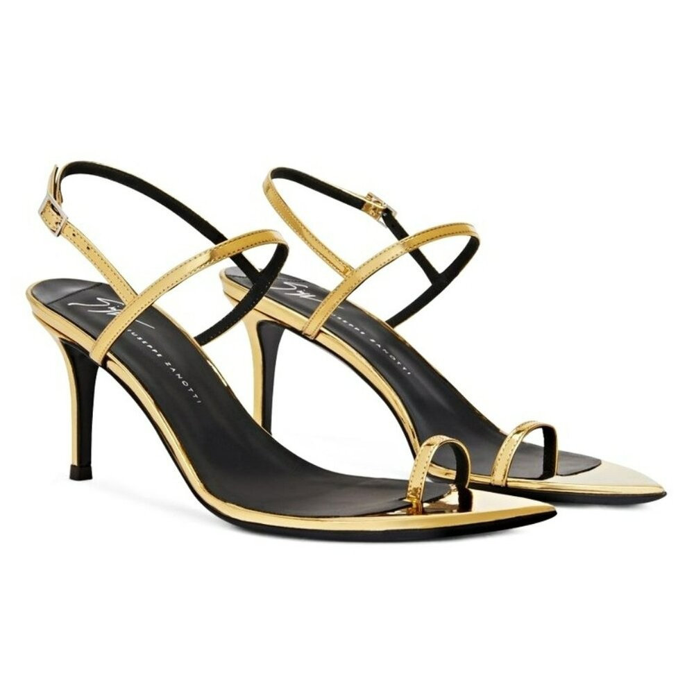 Giuseppe Zanotti Women\'s Symonne 70 Toe Ring Heel Sandals Size 37.5 (MSRP $795)