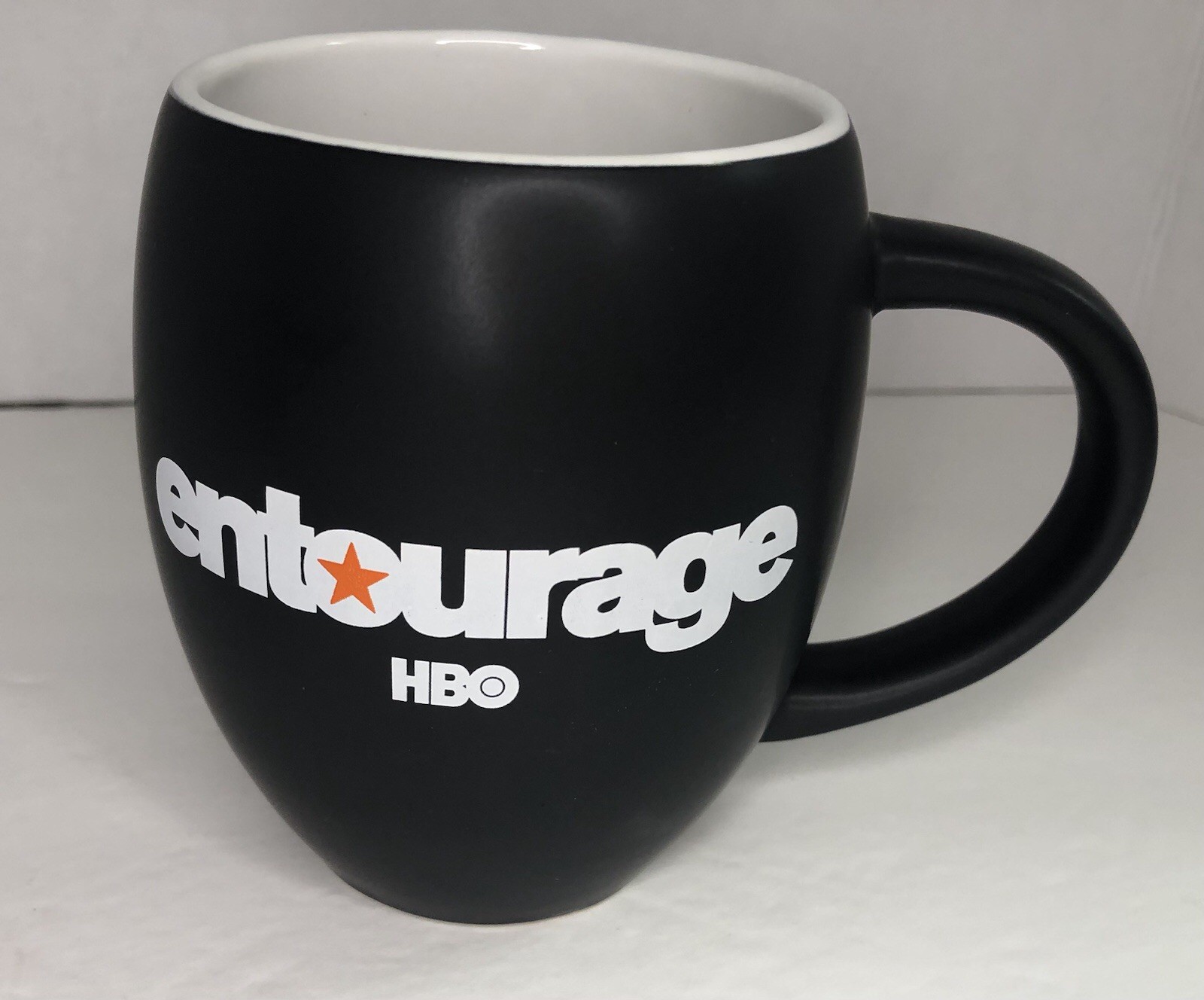 New HBO Entourage Tv Show Black Matte Ceramic Mug -RARE Promo Merch By M Ware