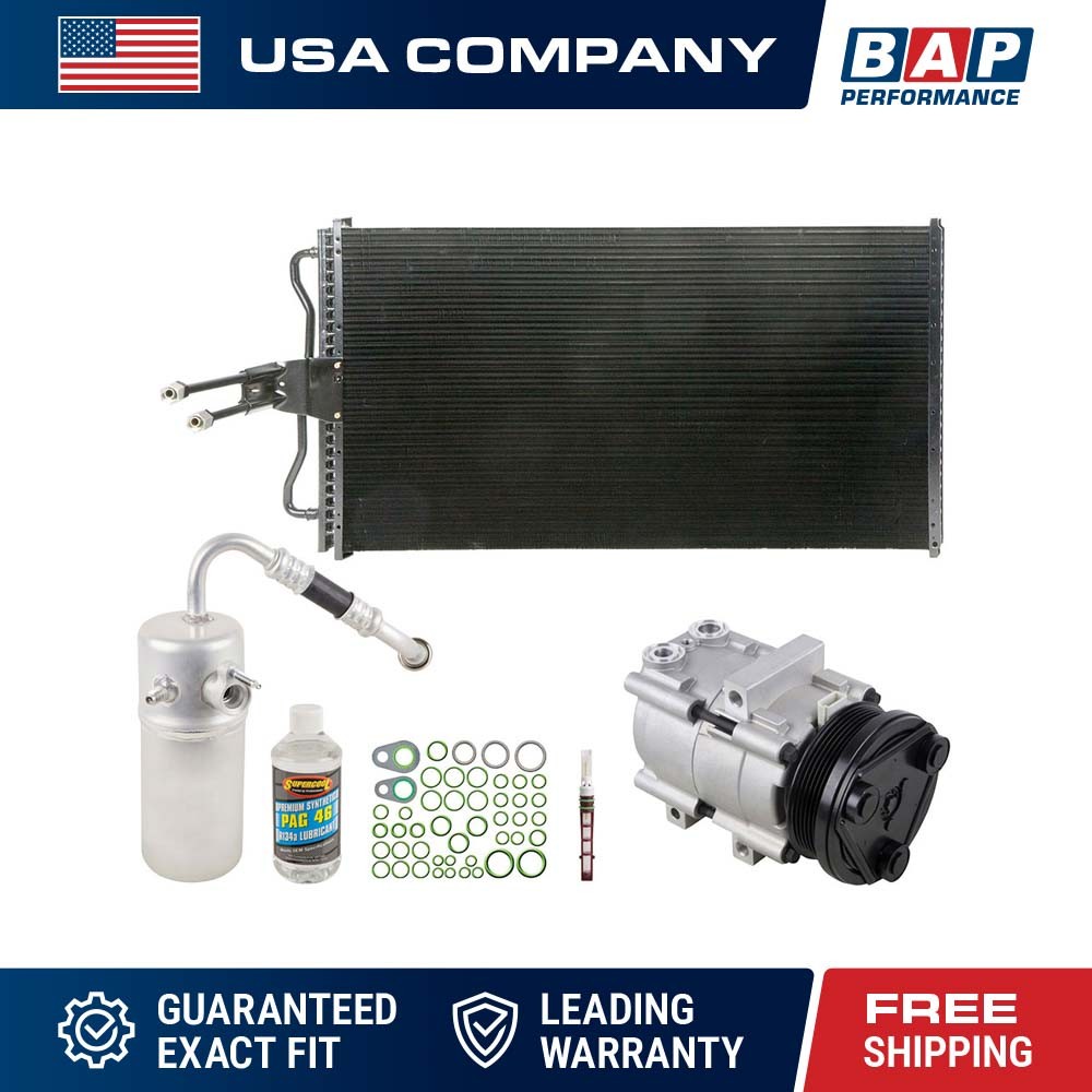 A/C Kit w/ AC Compressor Condenser & Drier For Ford F-150 2005 A/C Kit w/ AC Compressor Condenser & Drier For Ford F-150 2005