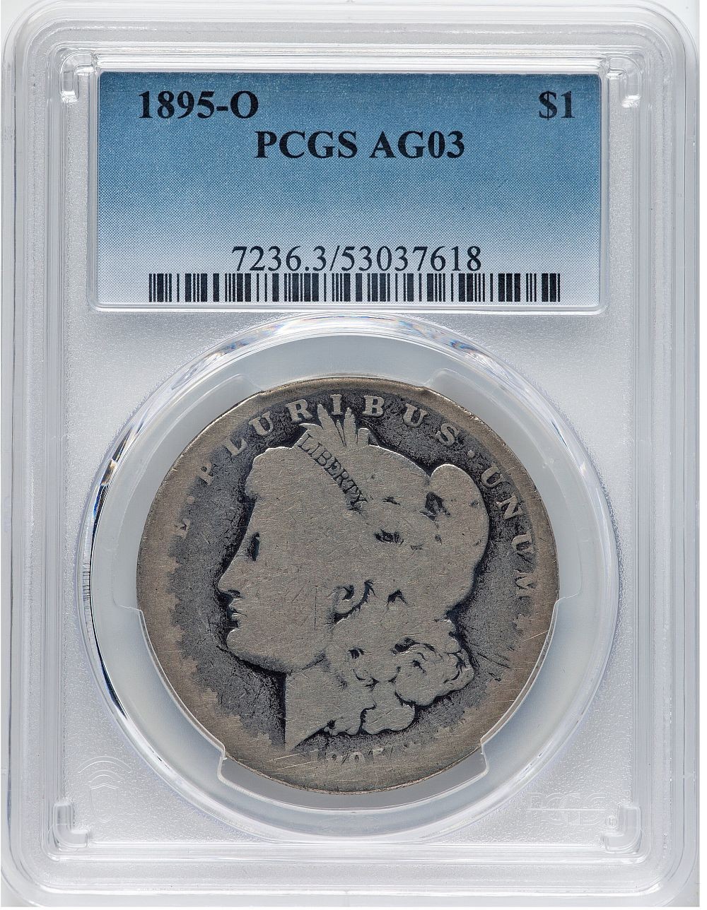 1895-O $1 Morgan Silver Dollar PCGS AG03 KEY DATE