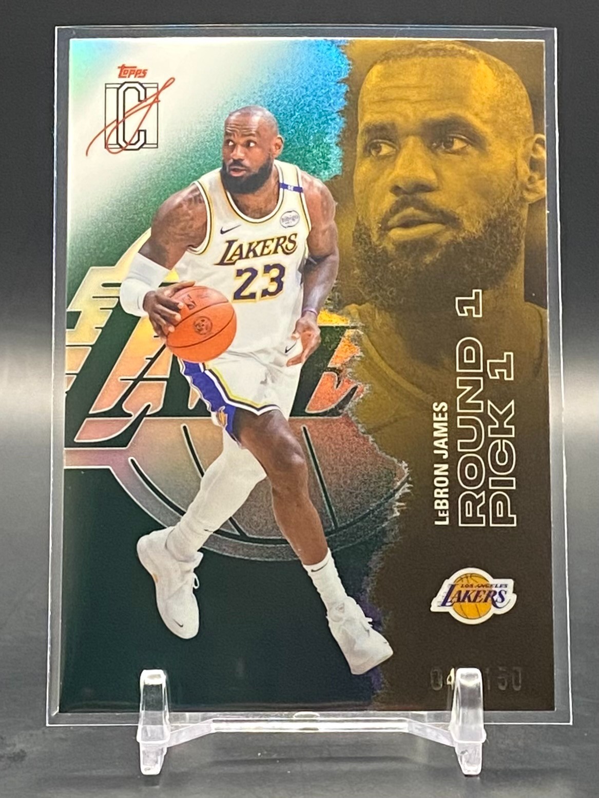 Lebron James 2025-26 Topps Signature Class Green Refractor #/150 Lakers #51