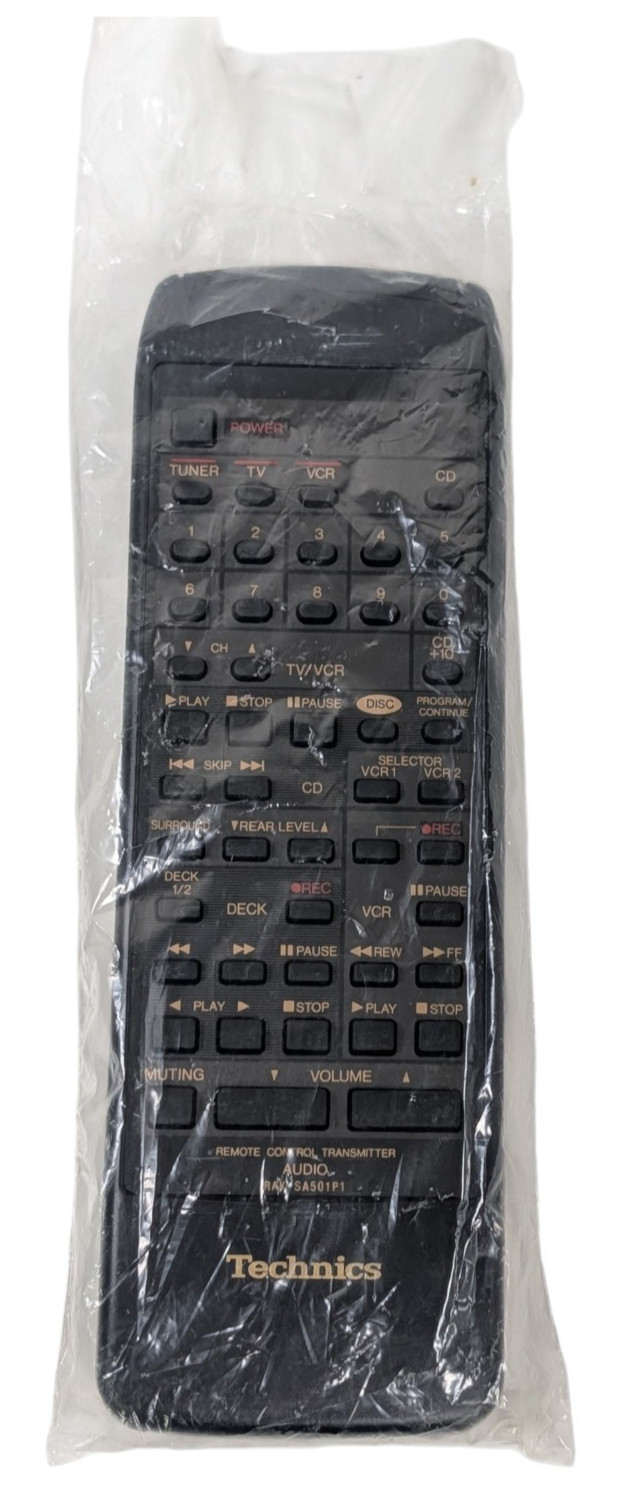 Technics Remote Control Transmitter Black Factory Sealed OEM RAK-SA501P1 NIP