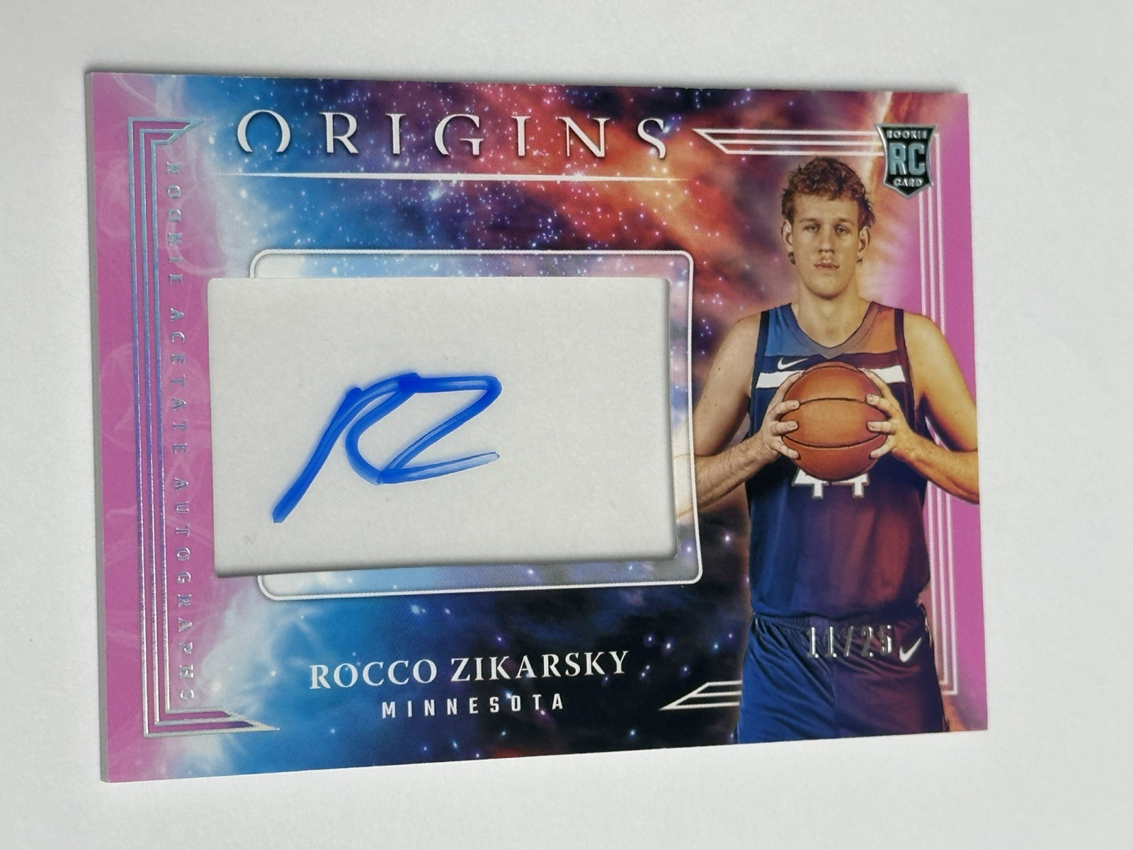 2025-26 Origins ROCCO ZIKARSKY Rookie Acetate Autographs Auto #11/25 #RAA-ZIK