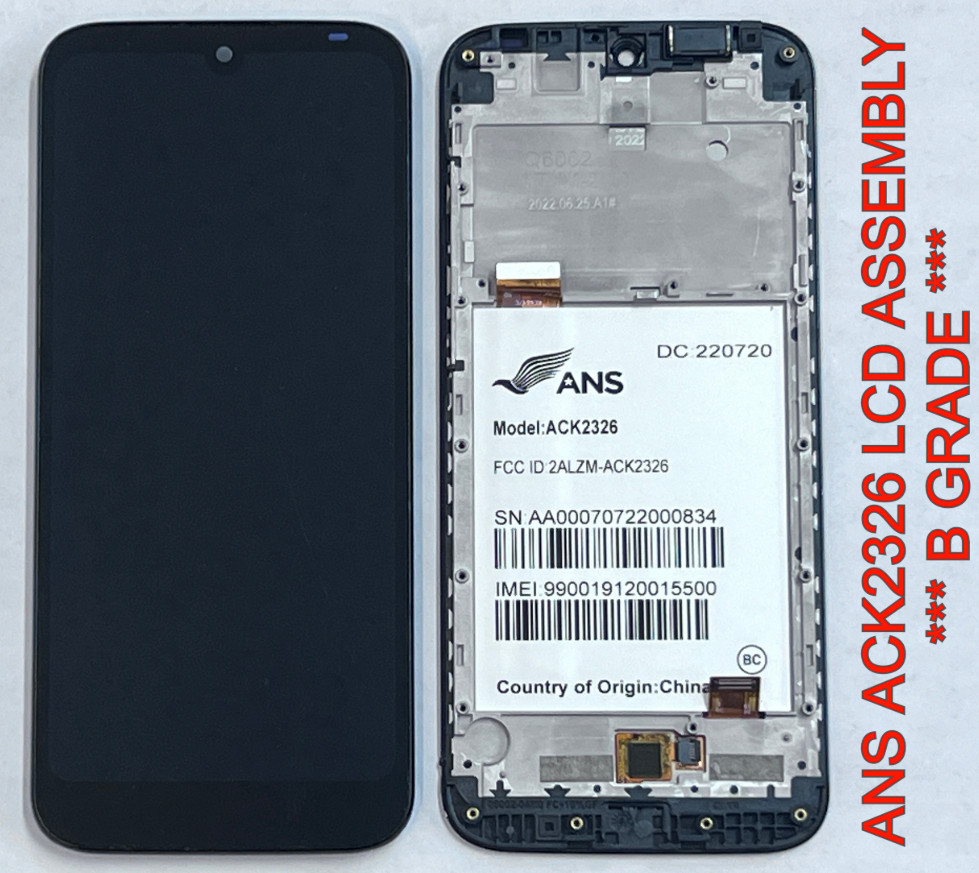 ANS Artia ACK2326 LCD Digitizer Touch Screen Display Assembly + Frame *B GRADE*