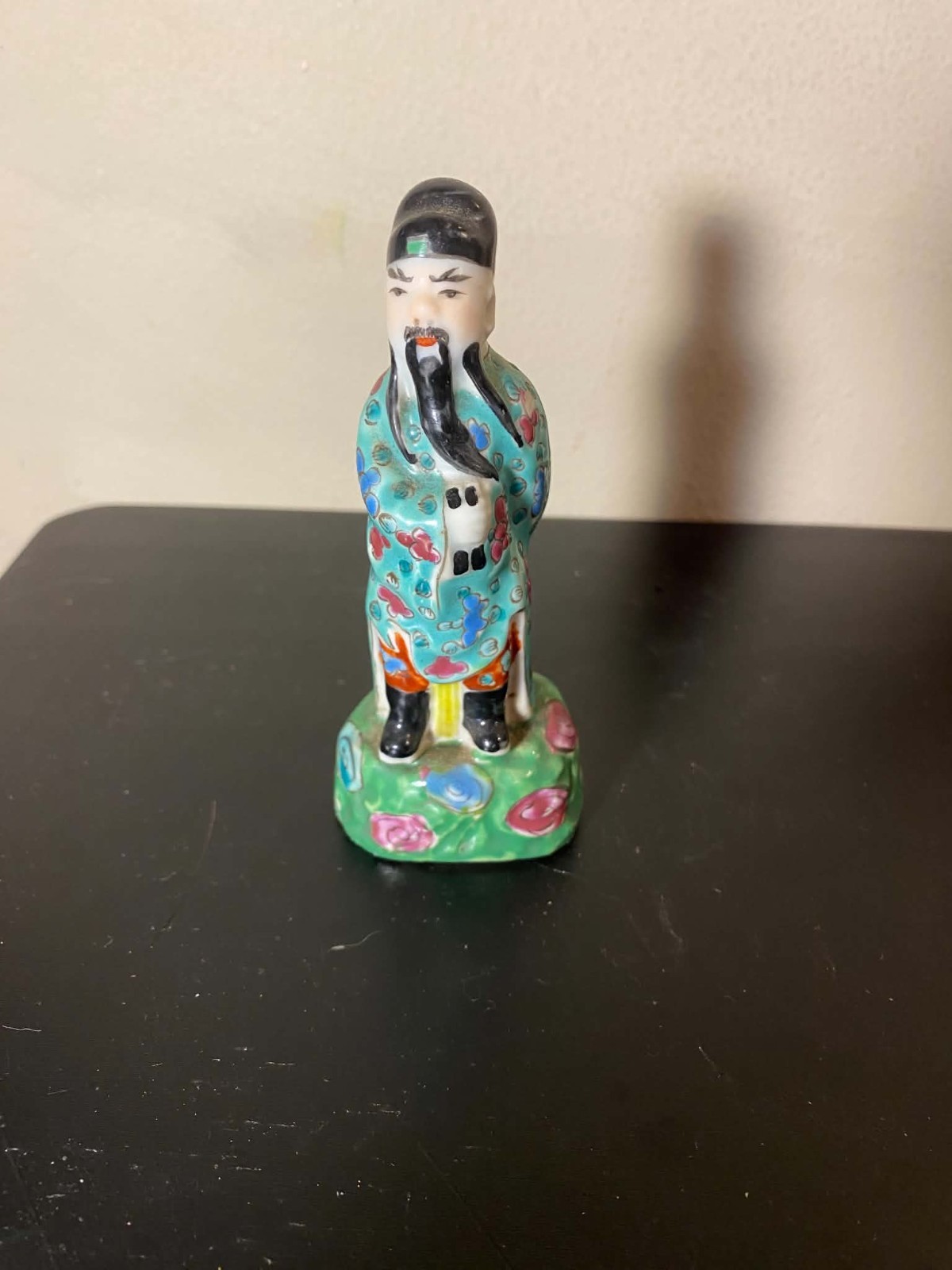 Vintage Chinese Porcelain Elder Figurine (Marked CHINA)