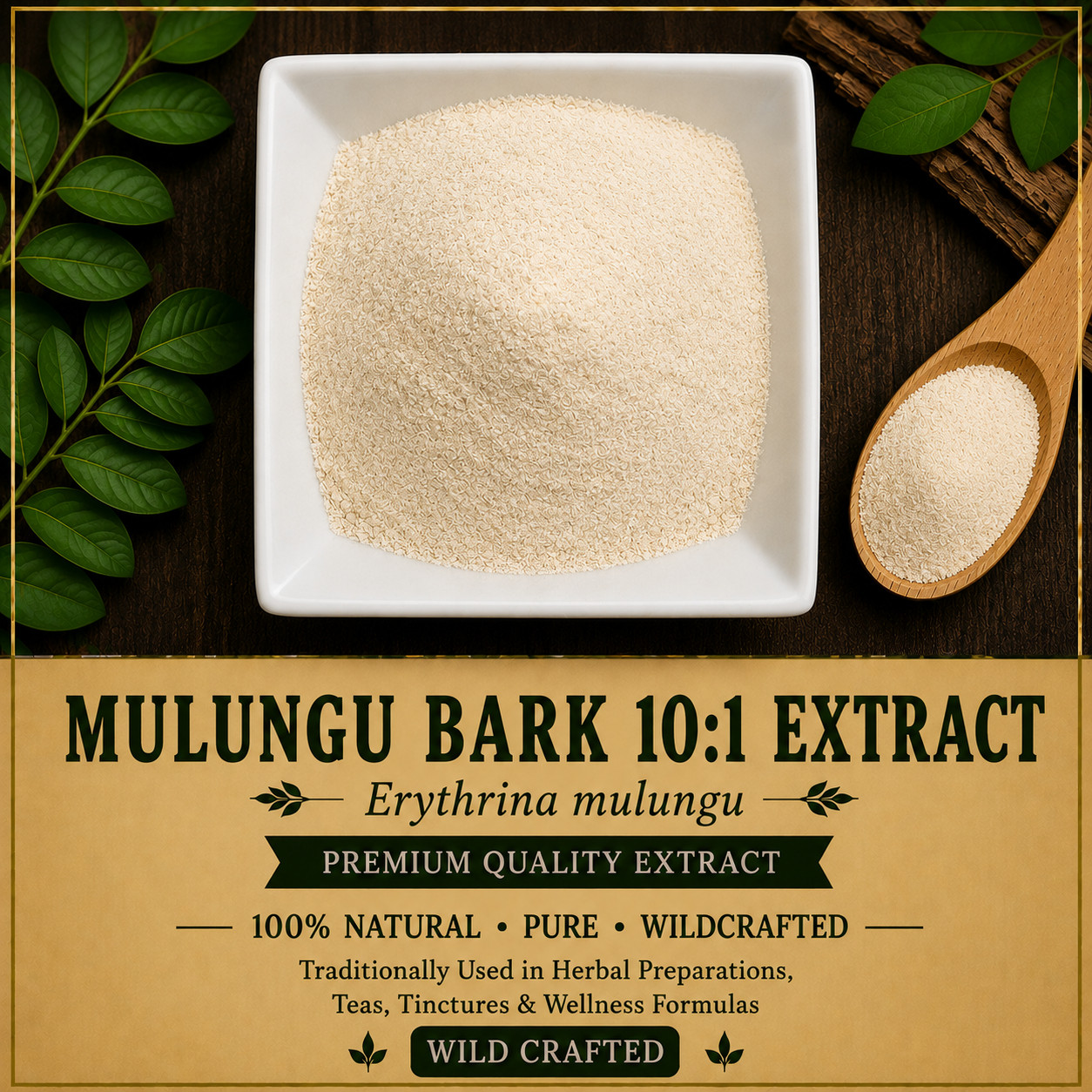Mulungu Bark 10:1 Extract Erythrina mulungu Wild Crafted Powder | Amazon | USA