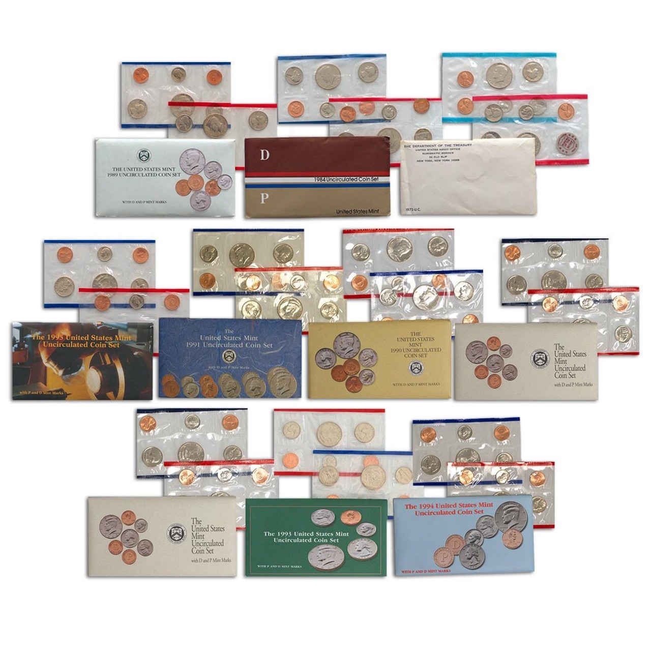 US Uncirculated Mint Sets ~ Estate Sale Lot ~ Coins Money COA Hoard Clad/Silver US Uncirculated Mint Sets ~ Estate Sale Lot ~ Coins Money COA Hoard Clad/Silver