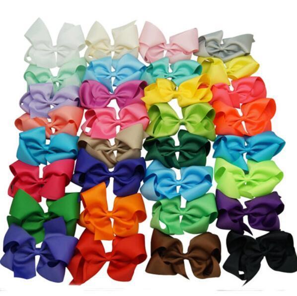 32 Pcs 6 Inch Large Grosgrain Knot Hair Bow With Clip for Girls/Toddlers 32 Pcs 6 Inch Large Grosgrain Knot Hair Bow With Clip for Girls/Toddlers