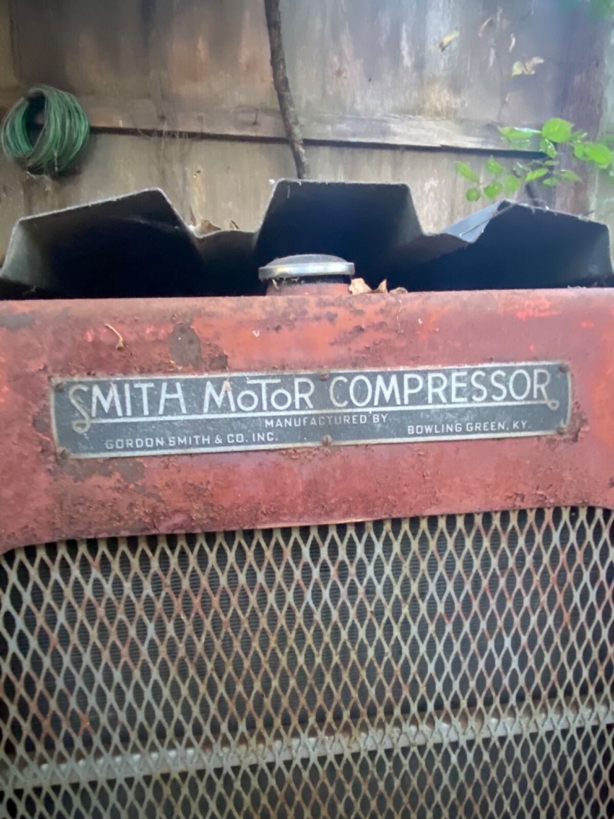 Antique Smith Motor Air Compressor Model A Engine and Reumelin Sand Blaster Antique Smith Motor Air Compressor Model A Engine and Reumelin Sand Blaster