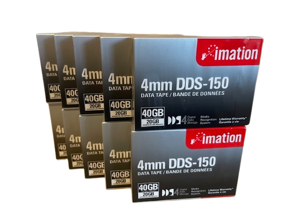 (Lot 10) NEW Imation 4mm DDS-150 Data Tape 40GB